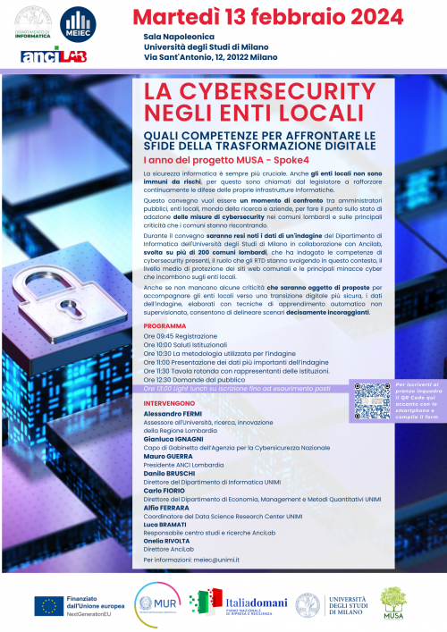 La cybersecurity negli enti locali. Risultati conseguiti e nuove sfide da affrontare